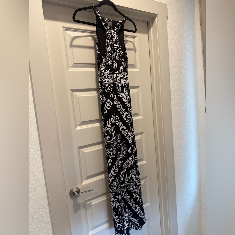 White House Black Market Black and White Maxi Dress‎